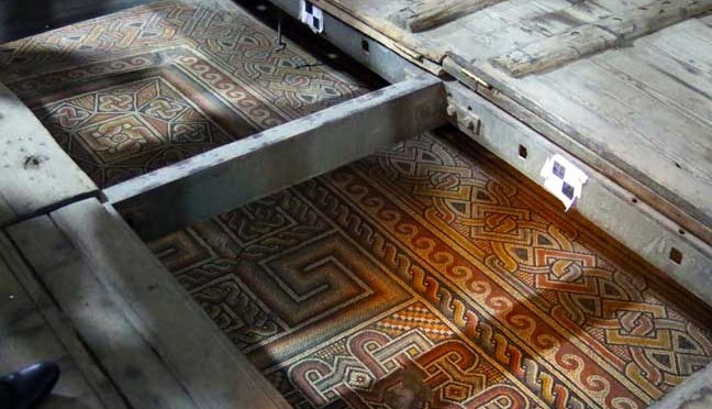 Bethlehem Church of the Nativity - Mosaics Floor Revealed