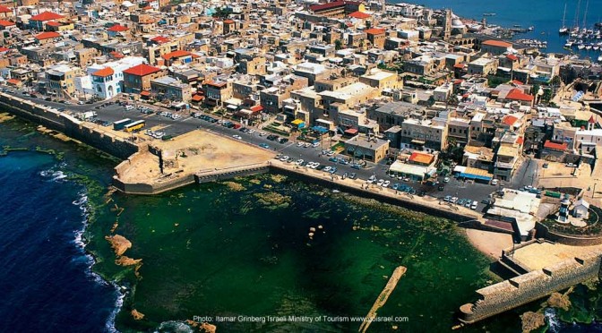 Historical port of Akko or Acre